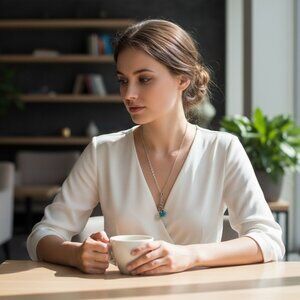 Thomas Sabo Sterling Silver Charm Necklace 24" with 2 Charms & Carrier